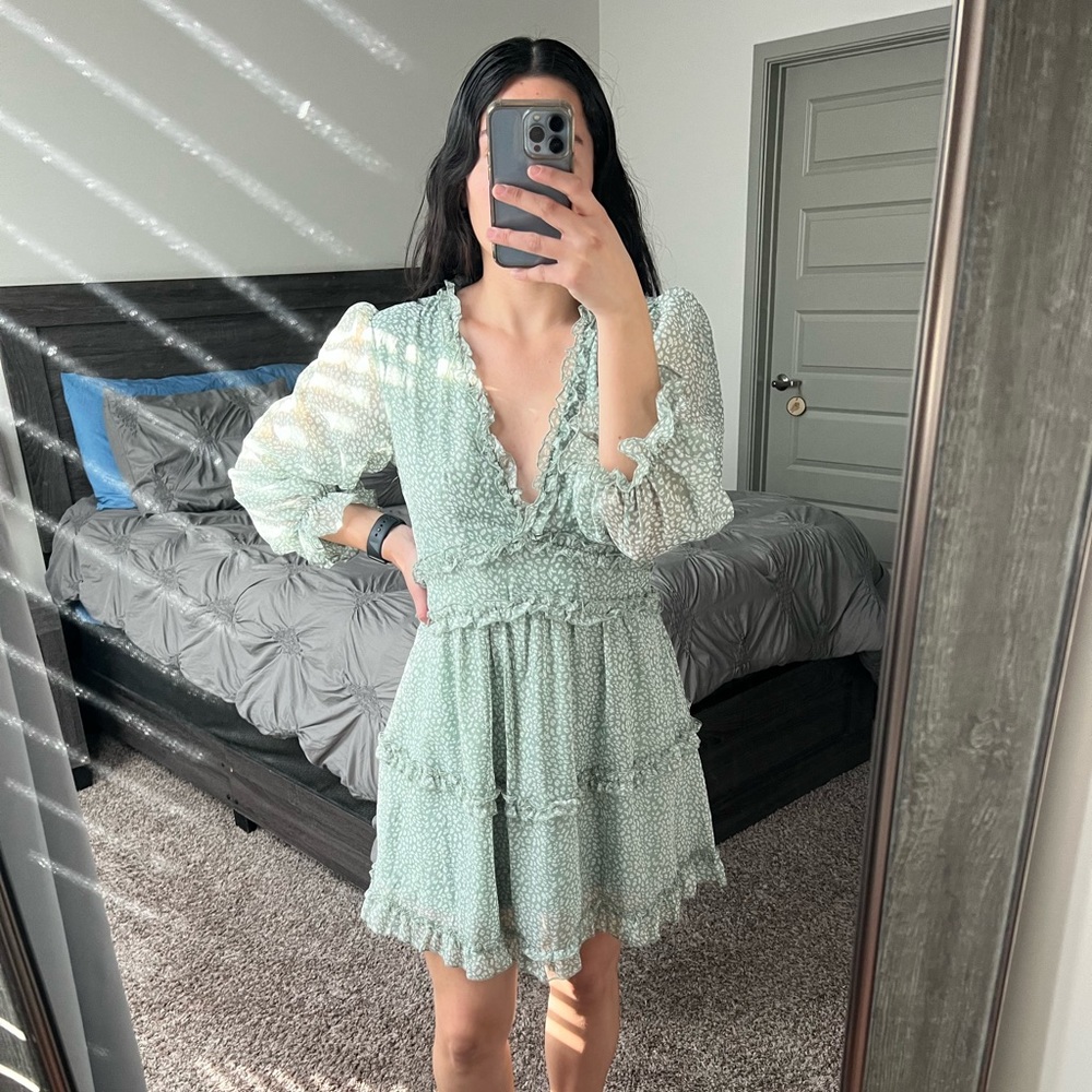 Boho Floral V Neck